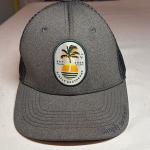 Simply Southern Gray Cotton SnapBack Trucker Hat One Size